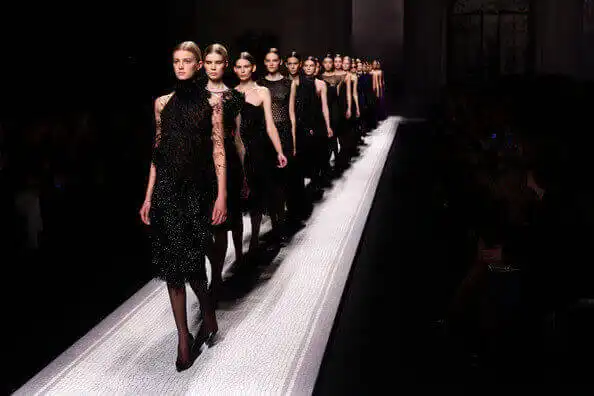Girls walking in Fashion Show